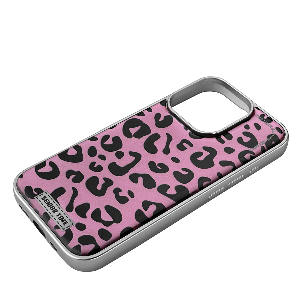 Чохол LEOPARD CASE для iPhone 16 Pro Max Pink-1